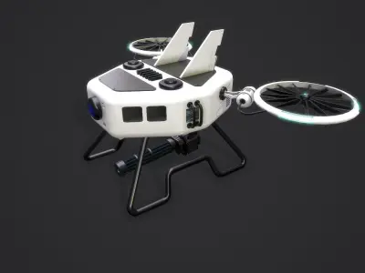 Drone RX Low-poly 3D model