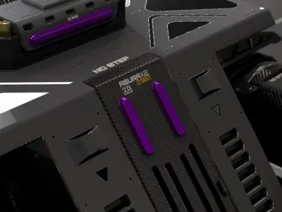 Laser Turret - ASURAX2 Low-poly 3D model