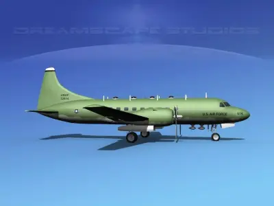 Convair T-29 USAF V06 3D model