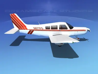 Piper PA-28 V20 3D model