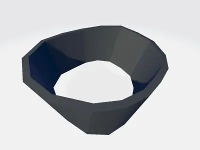 Right Leg Military Band Wrap Low-poly 3D model