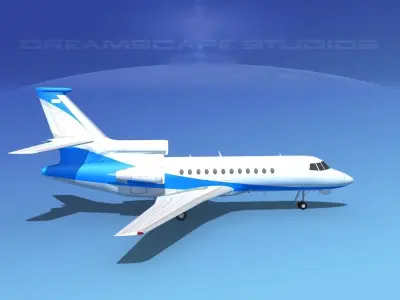 Dassault Falcon 900 V06 3D model