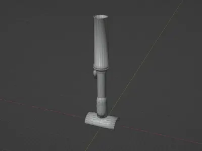 Type 89 grenade discharger Low-poly 3D model