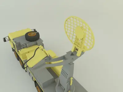 Assy hemtt A4 with radar 2 3D model