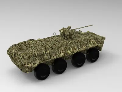 BTR-80 armored personnel carrier 3D model