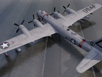 Boeing B-50 Superfortress 3D model