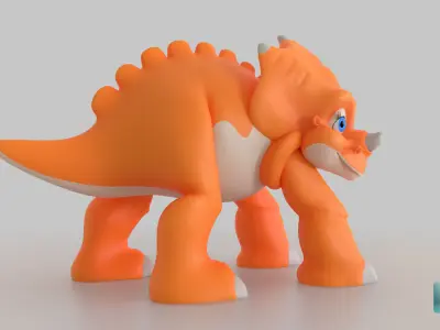 Cera Triceratops Free low-poly 3D model