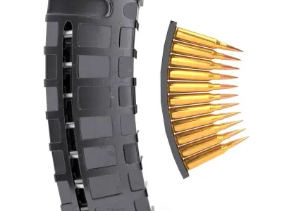 rifle magazine 3D model