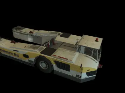 Airplane Pushback Tug Low-poly 3D model