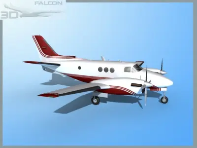 Falcon3D E90 King Air F07 3D model