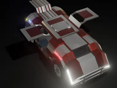 Tactical Vehicle Low-poly 3D model