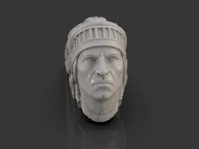 Indian 3D model head 3D print model