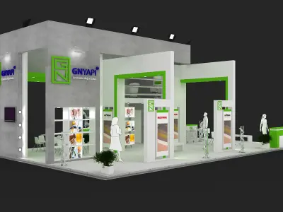 Exhibition Stand - ST0045 3D model