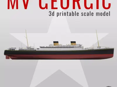 MV GEORGIC 1931 last White Star Line ship printable model 3D print model