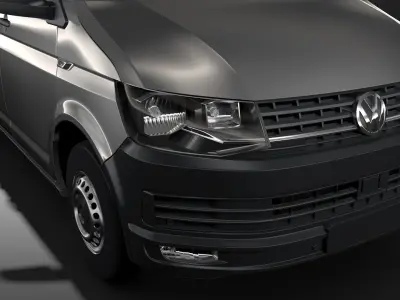 Volkswagen Transporter Van L2H2 T6 2017 3D model