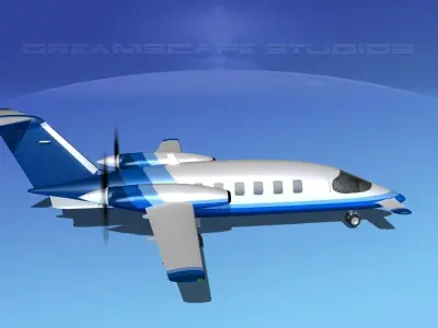 Piaggio Avanti P180 V19 3D model