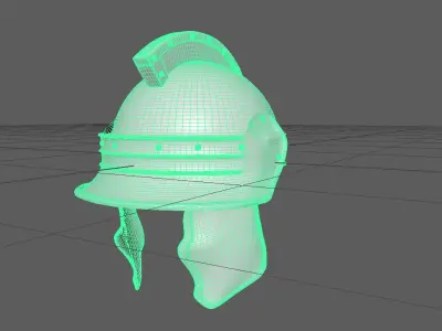 greek helmet 3D model get