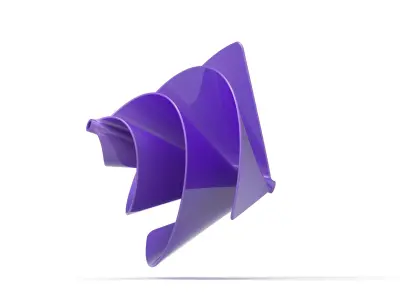 Archimedes wind turbine 3D print model