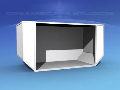 IATA 6B Air Cargo Container Low-poly 3D model