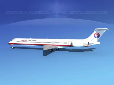 McDonnell Douglas MD-90 China Eastern 3D model