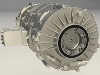 Lotus Evija engine 3D model