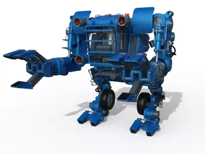 Sci-Fi robot Worker Powerloader 3D model