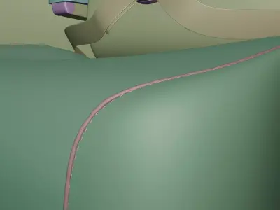 Simple Airplane Seat 3D model