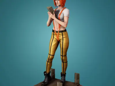 Leeloo from The Fifth Element  3D print model