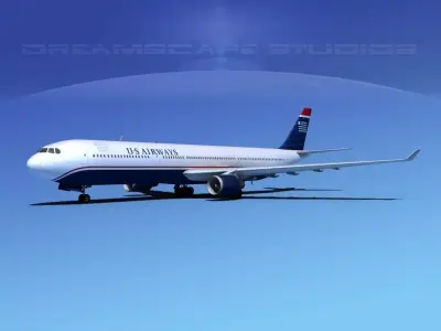 Airbus A330-300 US Airways 3D model