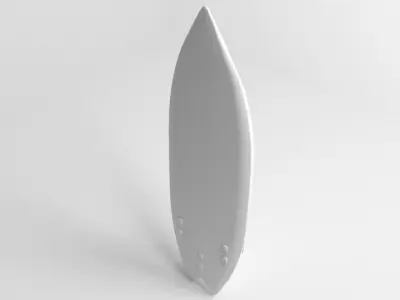 Fish Surfboard 3D model