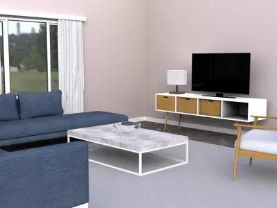 Contemporary Furniture Collection Free Free low-poly 3D model