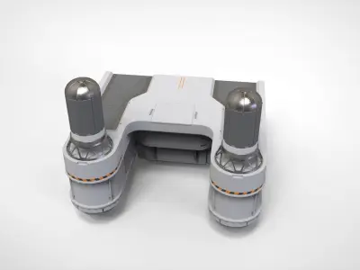 sci-fi Architecture kitbash 40 3D model