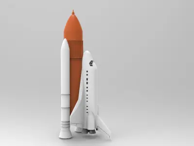shuttle - space ship NASA 3D model