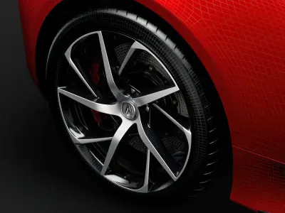 Acura NSX 2020 wheel 3D model