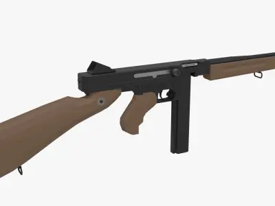 Thompson Low-poly Free low-poly 3D model