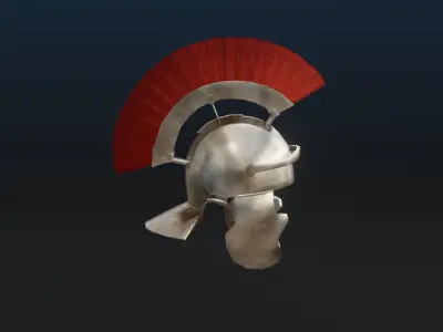 Realistic Roman Helmet Low-poly 3D model