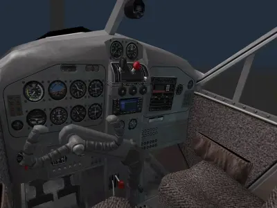 Lowpoly Aircraft 3D Modle Low-poly 3D model