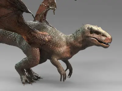Ancient Jurassic Dragon 3D model