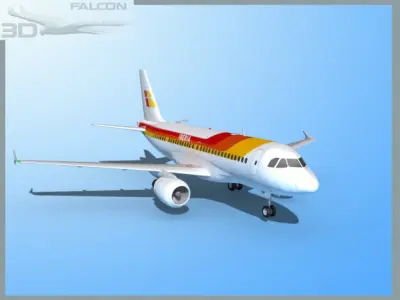 Falcon3D A319 Iberia 3D model