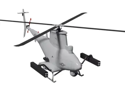 MQ-8b fire scout Low-poly 3D model