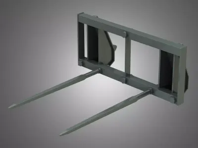 Bale Spike - Front Loader 3D model