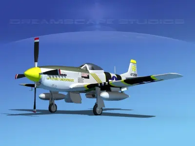 P-51D Mustang The Flying Undertaker 3D model