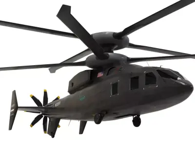 Sikorsky Boeing SB 1 Defiant helicopter 3D model