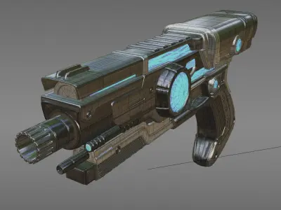 Sci-fi Watergun Free 3D model