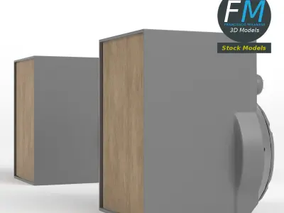 Hi-Fi speakers 3D model buy