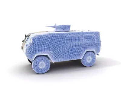 Camouflage Armored Vehicle model pack Low-poly 3D model