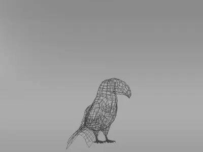 Toucan bird Low-poly 3D model