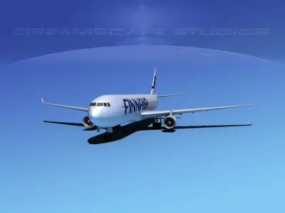 Airbus A330-300 Finnair 3D model