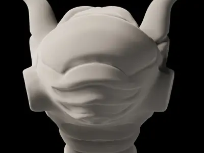 SCIFI HELMET 3D model 9