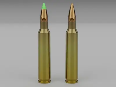 556x45 203 ammo Low-poly 3D model